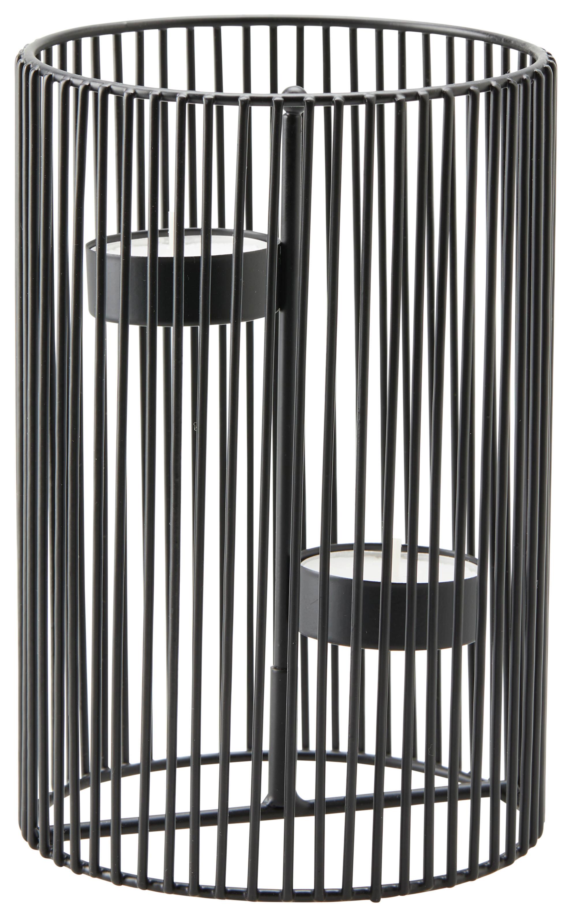 Gyertyatartó Thea - S - fekete, Basics, fém (11/17cm) - Modern Living