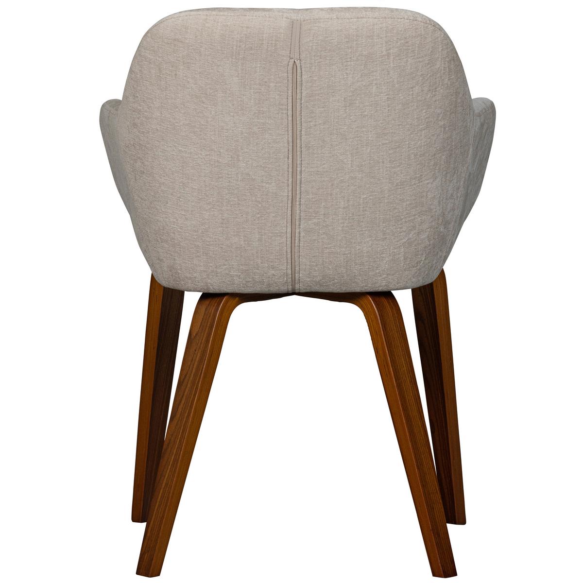 Armlehnstuhl-Set Base Sandfarben B: 58cm - Sandfarben/Braun, MODERN, Textil/Metall (58/80/58cm) - Livetastic