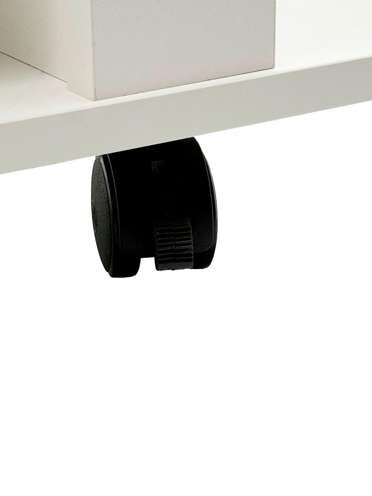 Lowboard Wl7.772 - Weiss/Schwarz, Design, Holzwerkstoff/Kunststoff (78/51/38cm) - Livetastic