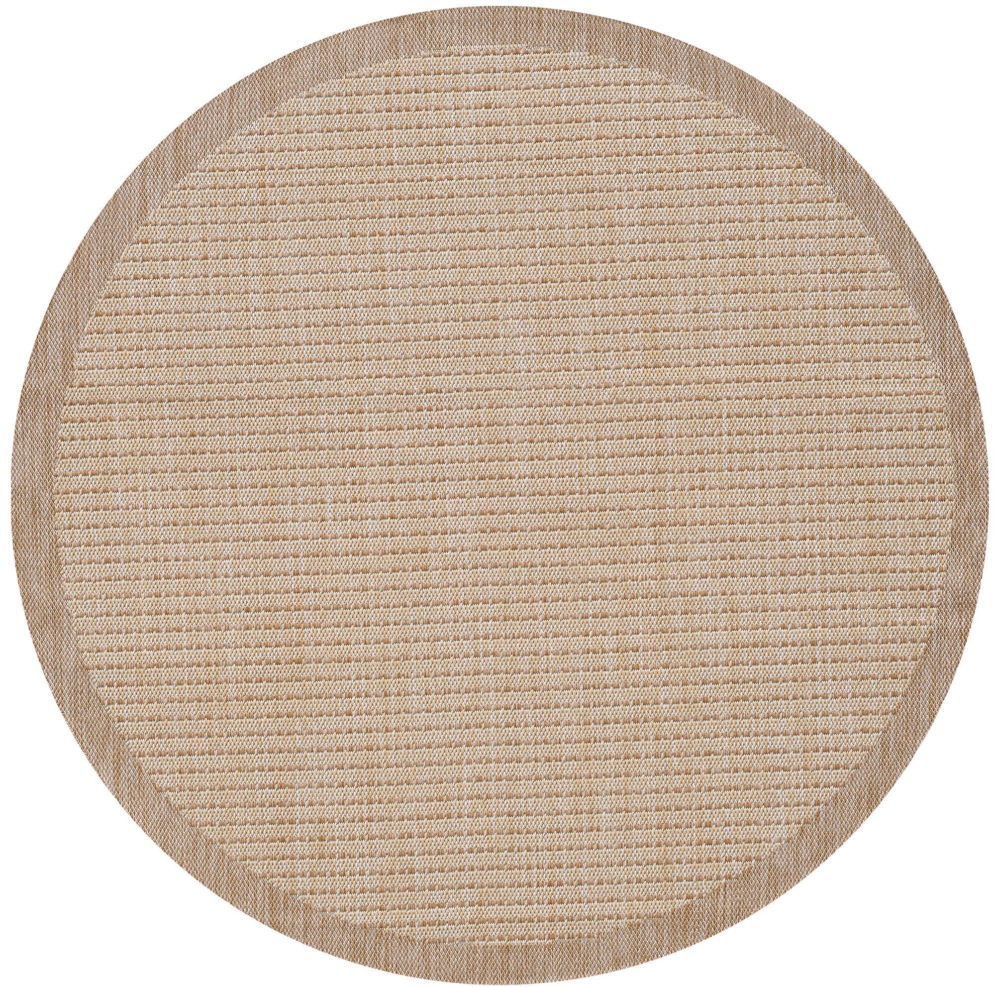 Outdoorteppich Giza Beige Ø ca. 160cm - Beige, Basics, Textil (160cm) - Novel
