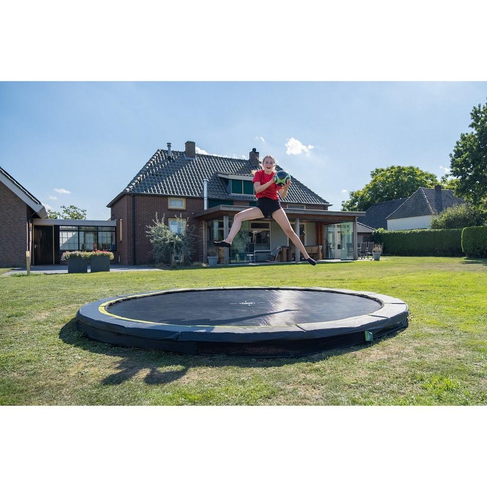 Trampolin Exit Schwarz ø ca. 305cm - Schwarz, KONVENTIONELL, Kunststoff/Metall (305/20cm) - EXIT Toys