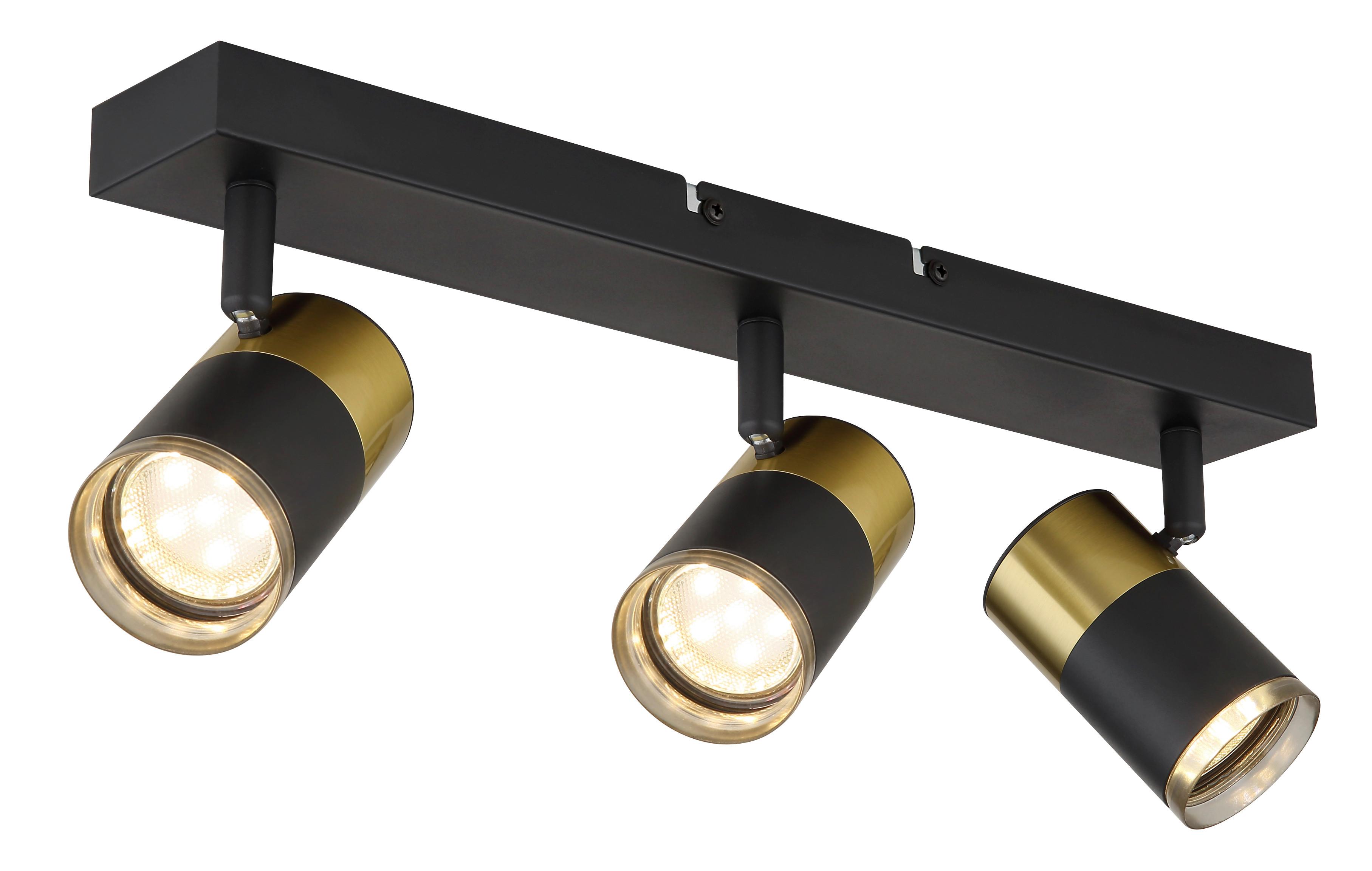 Reflektor Brisbon - temno siva/črna, Design, kovina/umetna masa (41/6/12cm) - Globo