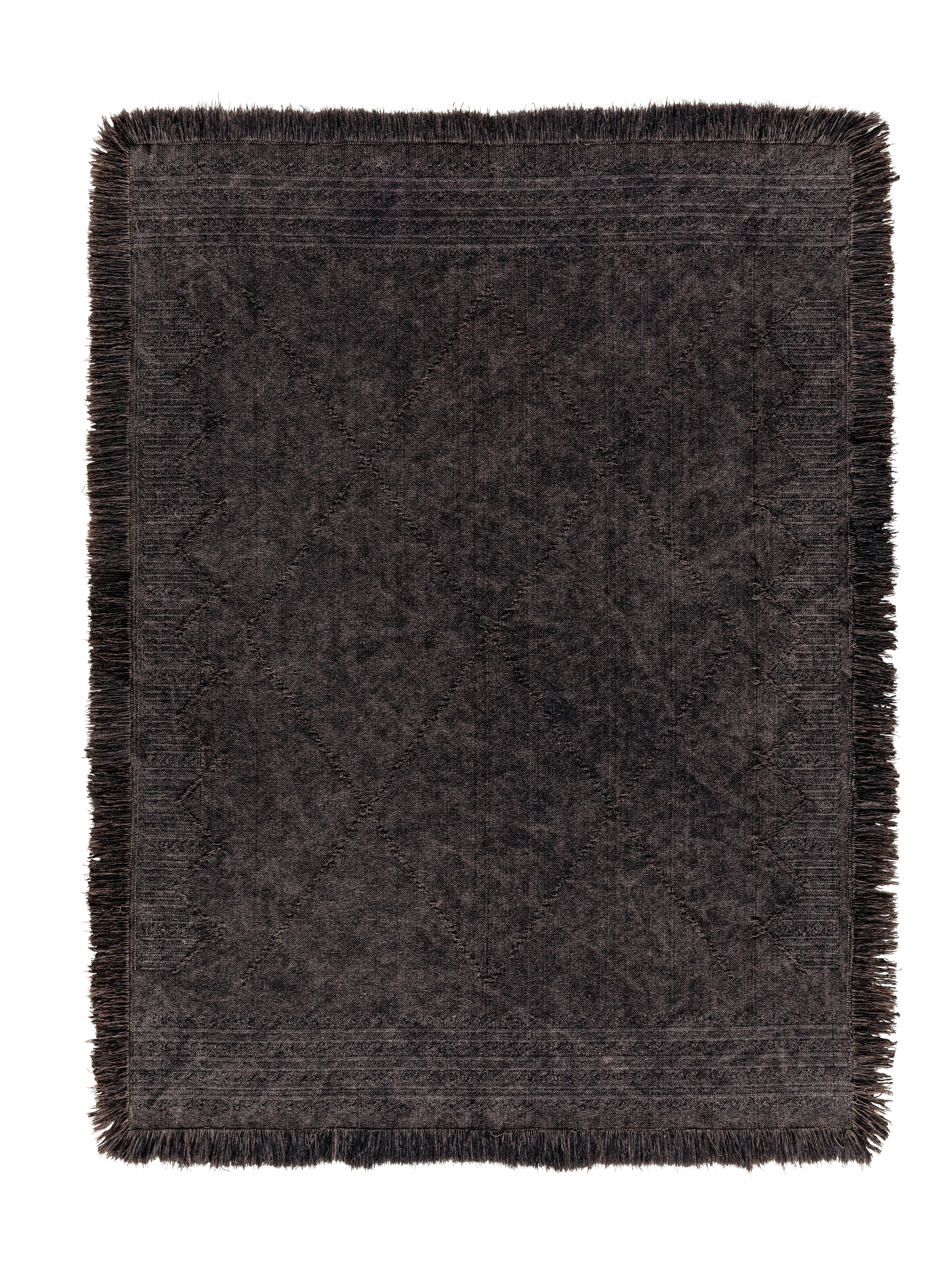 Ručno Tkani Tepih Monaco 1 - antracit, tekstil (80/150cm) - Modern Living