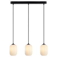 Hängeleuchte Cava Pendant max. 40 Watt - Schwarz/Weiß, Basics, Glas/Metall (14/72/172cm) - Markslöjd