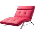 Liege in Rot - Rot, MODERN, Textil (120/52-112/154-198cm) - PREMIUM LIVING