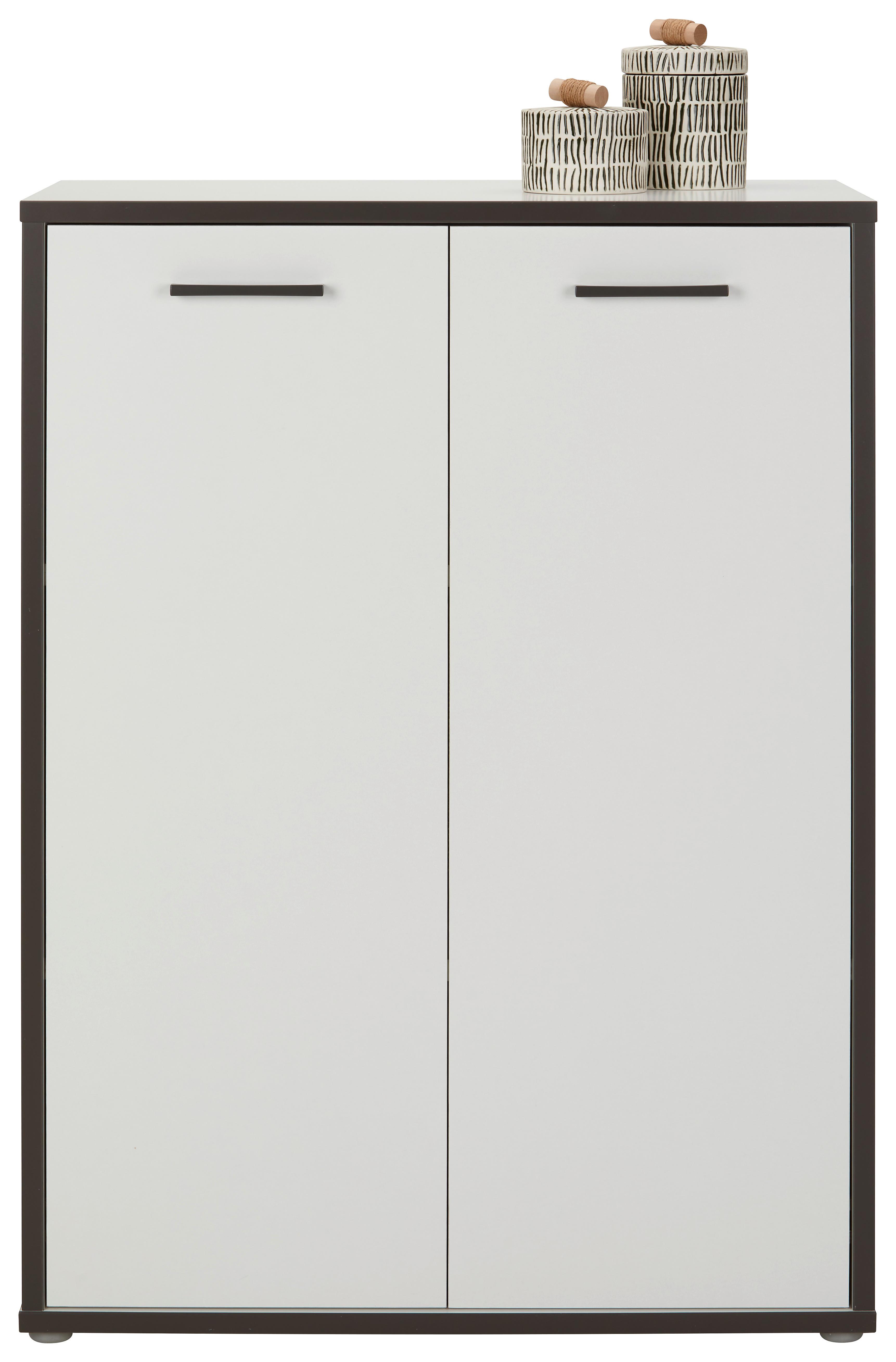 Regalkombination in Weiß/Grau - Weiß/Grau, MODERN, Holzwerkstoff/Kunststoff (84,5/115,1/41,5cm) - Mömax