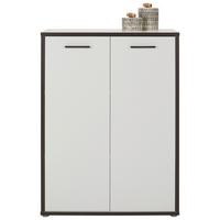 Etajeră combi KEFLAVIK -EXKLUSIV- - alb/gri, Modern, material pe bază de lemn (84,5/115,1/41,5cm) - Modern Living