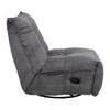 RELAXZETEL ALURA - Donkergrijs/Zwart, Modern, Hout/Textiel (90/92/90cm) - Bessagi Home