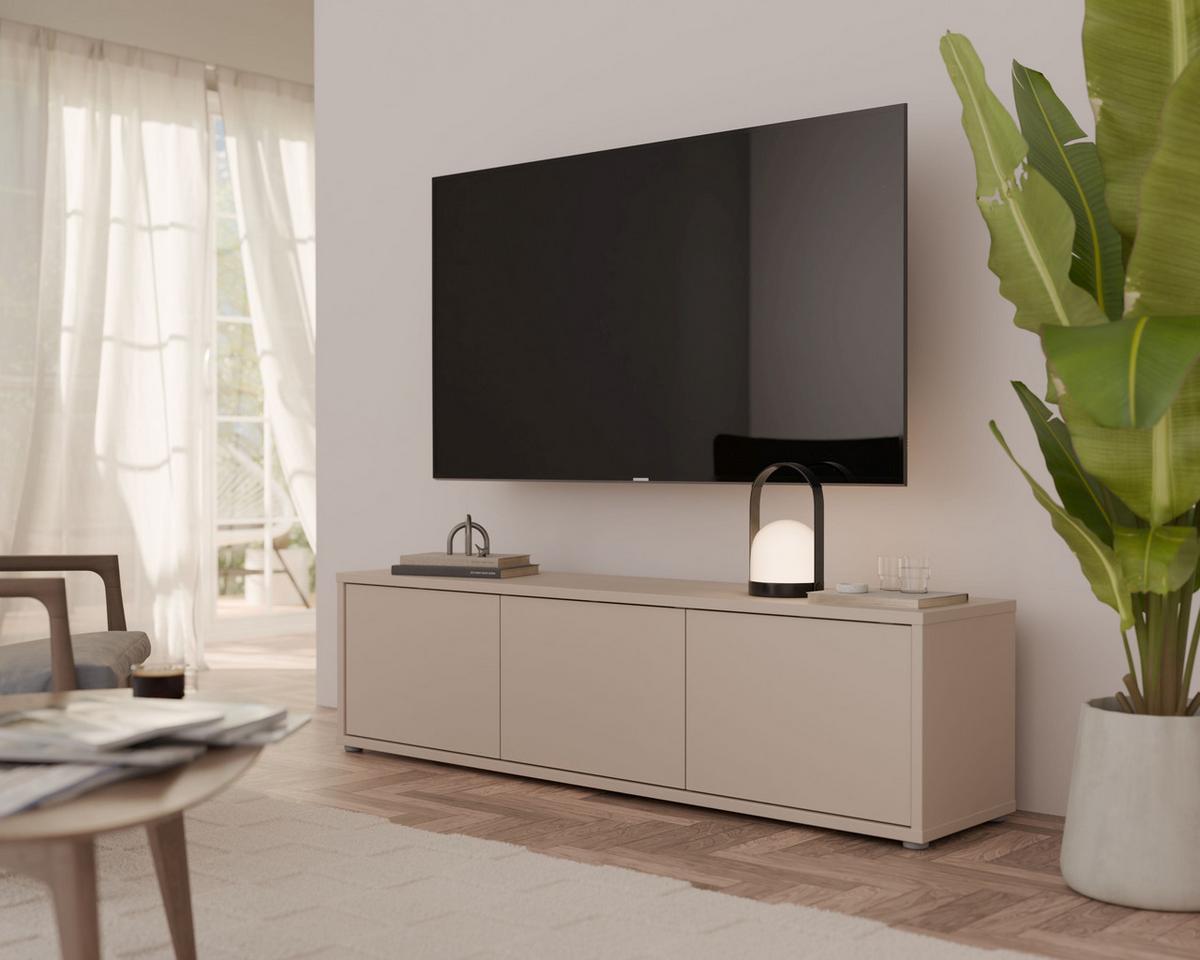 Tv-szekrény Alice Springs - homokszínű, Modern, faalapú anyag (154,2/42,5/34,9cm) - Carryhome