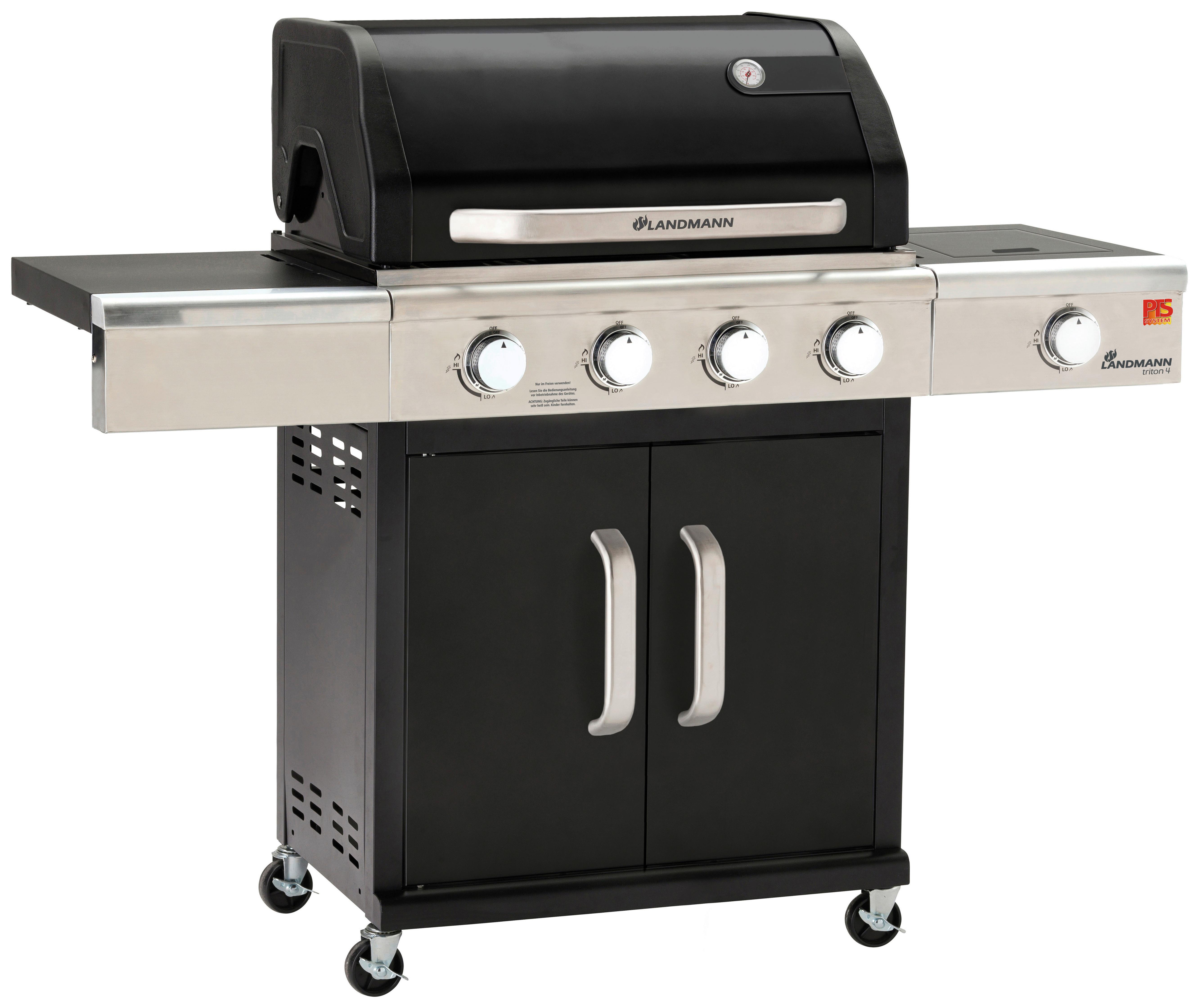 Gázgrill Triton Maxx - fekete, fém
