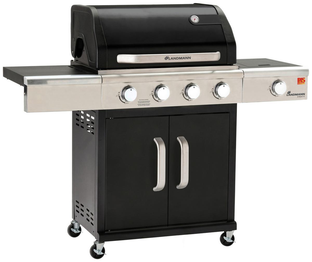Gázgrill Triton Maxx - fekete, fém