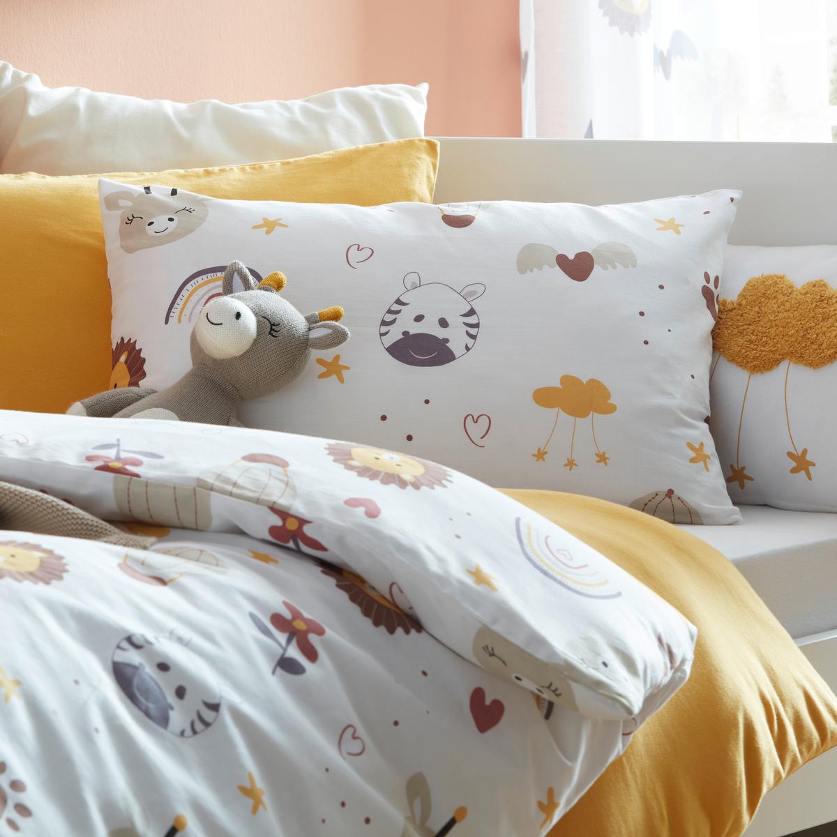Kinderbettwäsche Sandy ca. 100x135cm - Weiß, MODERN, Textil (100/135cm) - Premium Living