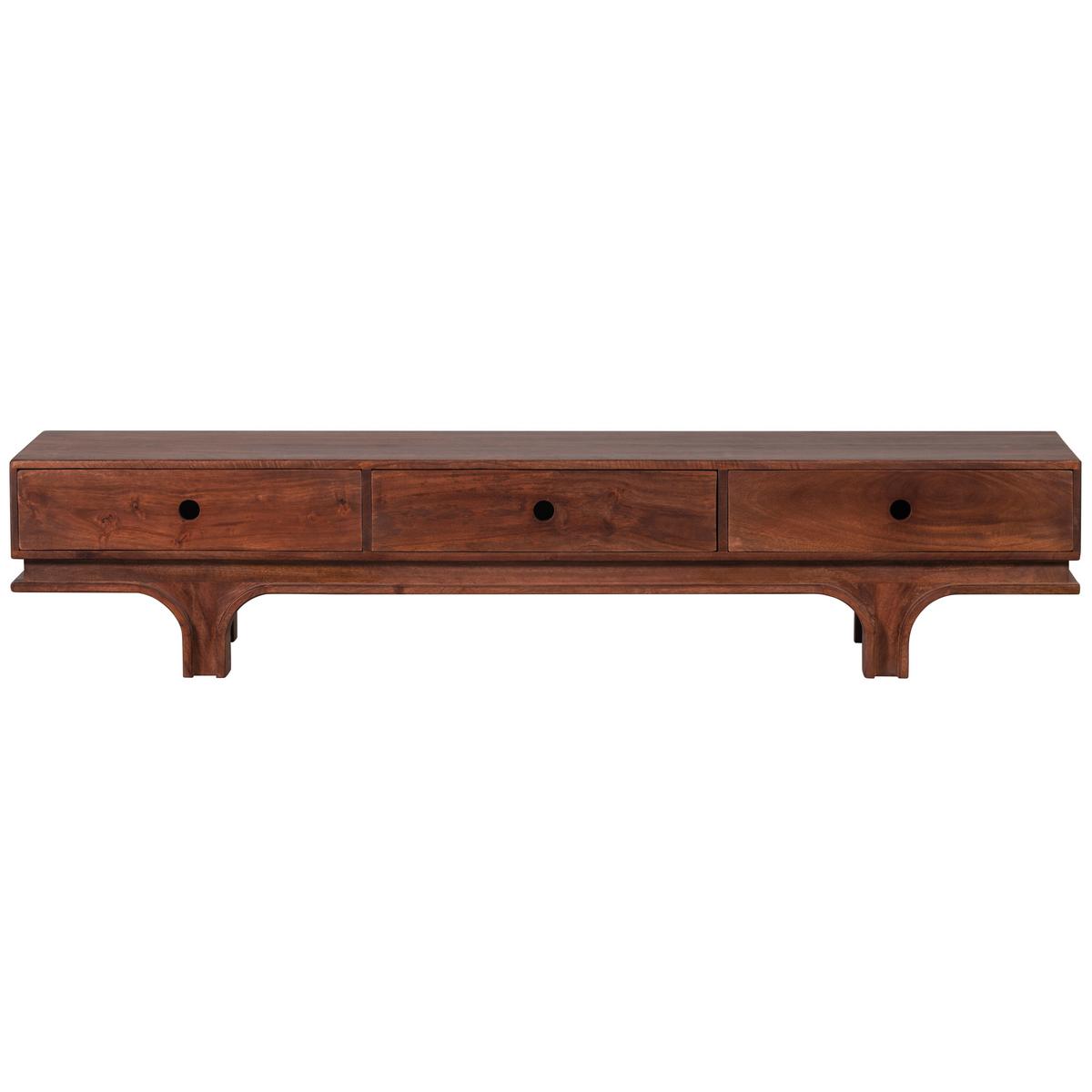 Lowboard Staes Walnussfarben B: 180cm - Walnussfarben, Design, Holz (180/37/45cm) - Livetastic