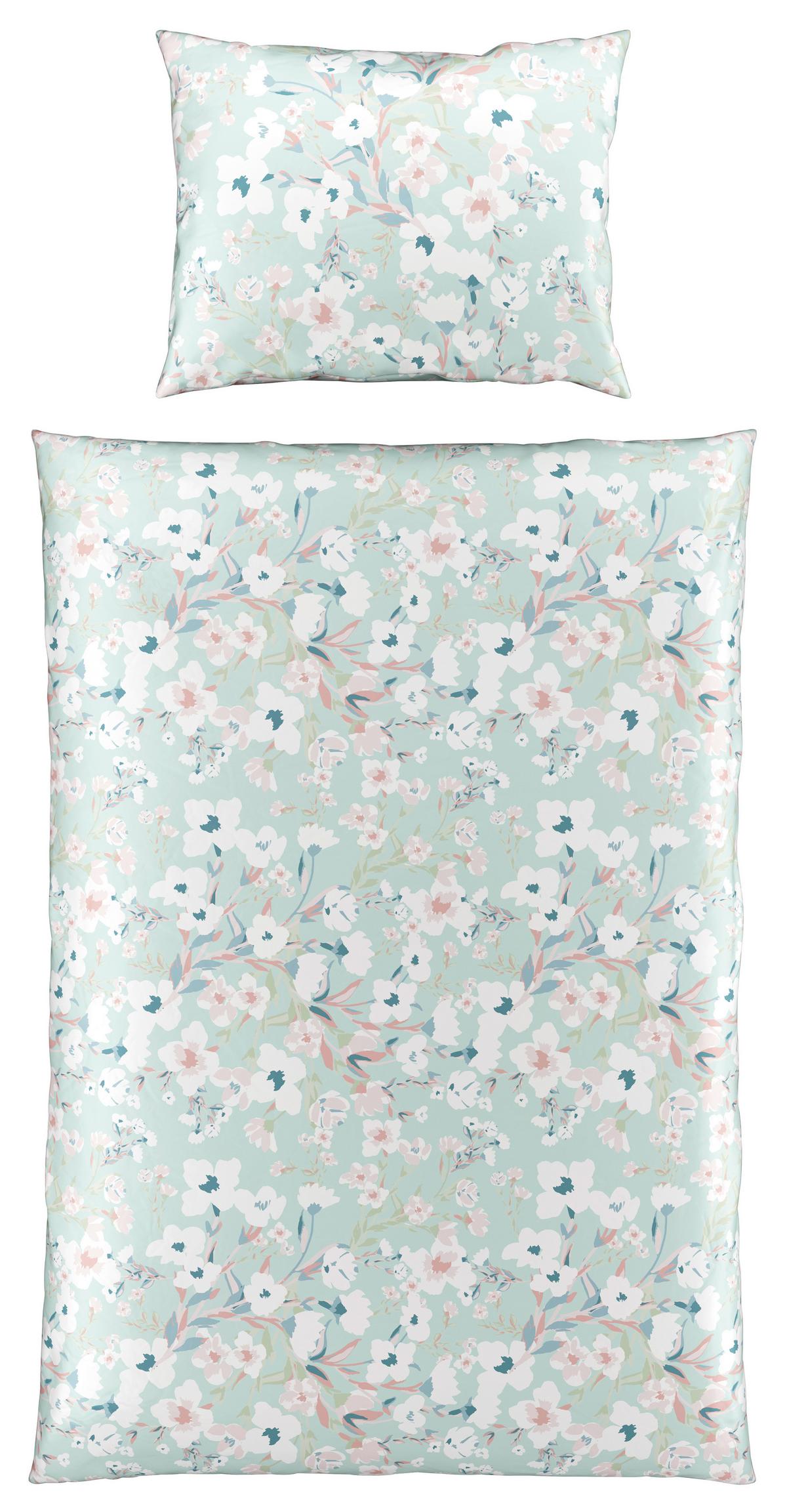 Ágyneműhuzat-garnitúra Ute - kék, Romantik / Landhaus, textil (140/200cm) - Modern Living