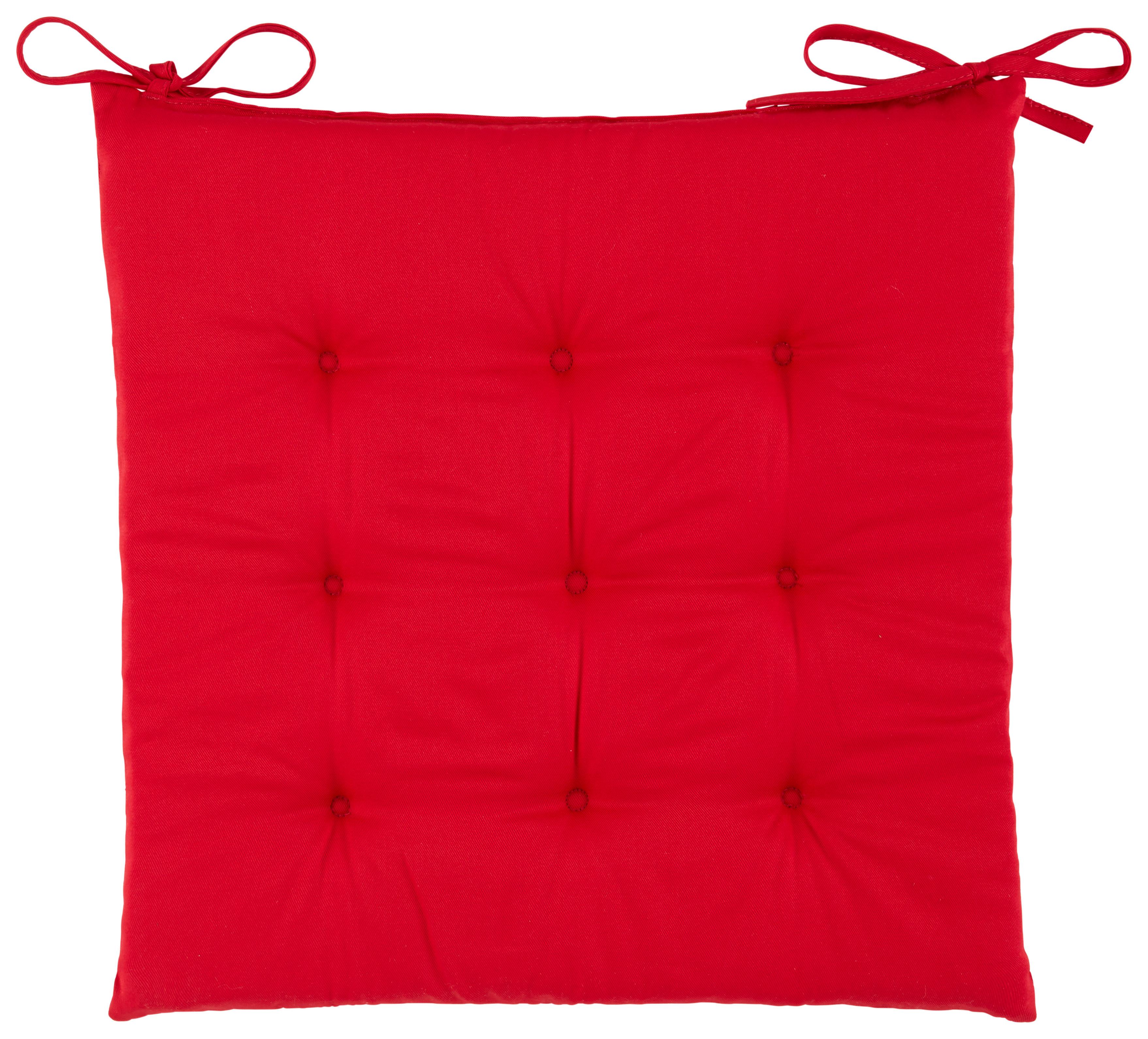 Sitzkissen Lola in Rot ca. 40x40cm - Rot, Konventionell (40/40/4cm) - Based