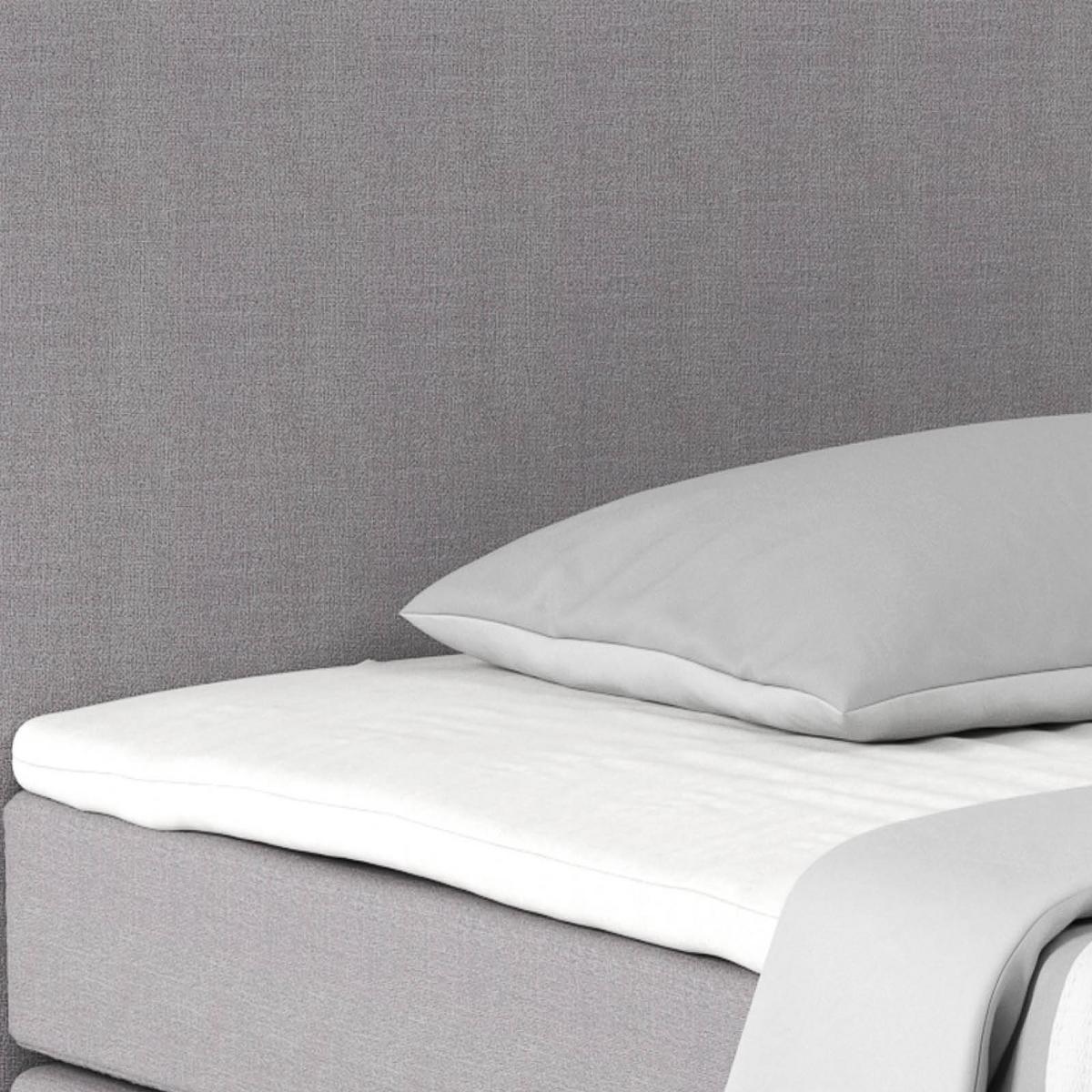 Boxspring Krevet Nero - boje kroma/sivo-bež, Konvencionalno, tekstil/metal (140/200cm) - Best Price