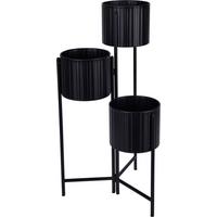 Tegla Za Cvijeće Throl - crna, Moderno, metal (39/29/68cm)