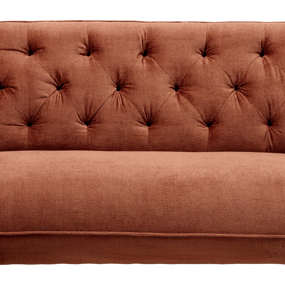 Wohnlandschaft Bogoni Rostfarben - Rostfarben/Schwarz, MODERN, Textil/Metall (278/84/168cm) - Mömax