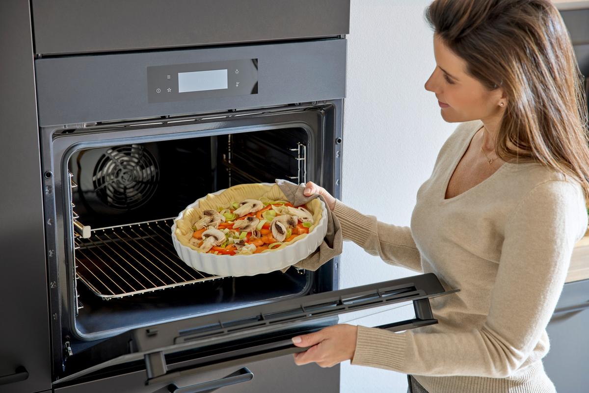 Einbaubackofen DKB39906MK Schwarz - Schwarz, Basics, Glas/Metall (59,4/59,4/56,9cm) - Dieter Knoll