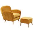 Hocker in Goldfarbe 'Milos' - Goldfarben/Kieferfarben, Trend, Holz/Holzwerkstoff (47/36/47cm) - Livetastic Hocker in Goldfarbe 'Milos' - Goldfarben/Kieferfarben, Trend, Holz/Holzwerkstoff (47/36/47cm) - Livetastic