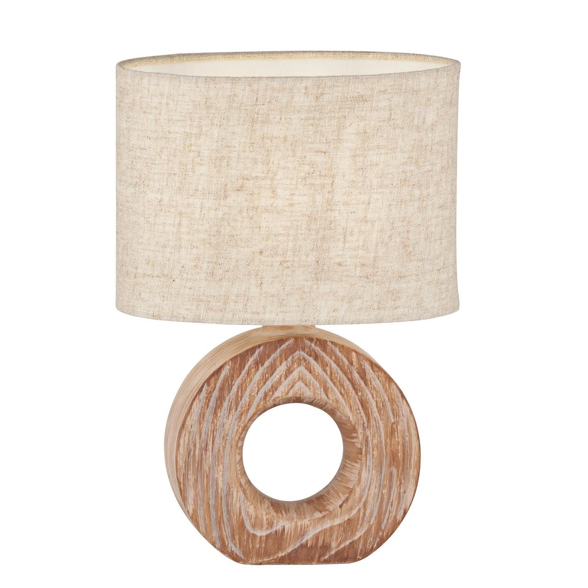 LAMPA STOŁOWA 50609 HANKE - Natur, ceramika (22/13/31cm) - Fischer & Honsel