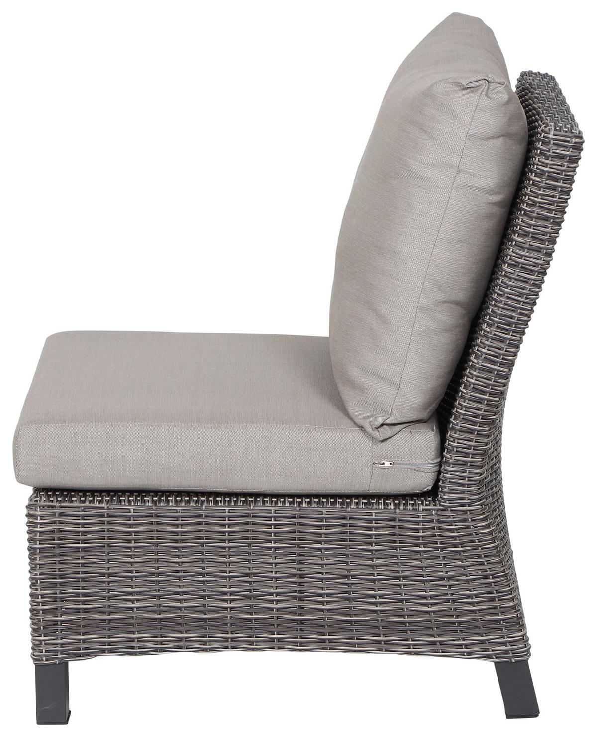 Loungegarnitur Corido Grau - Grau, Basics, Keramik/Kunststoff (83/103/160cm) - Siena Garden