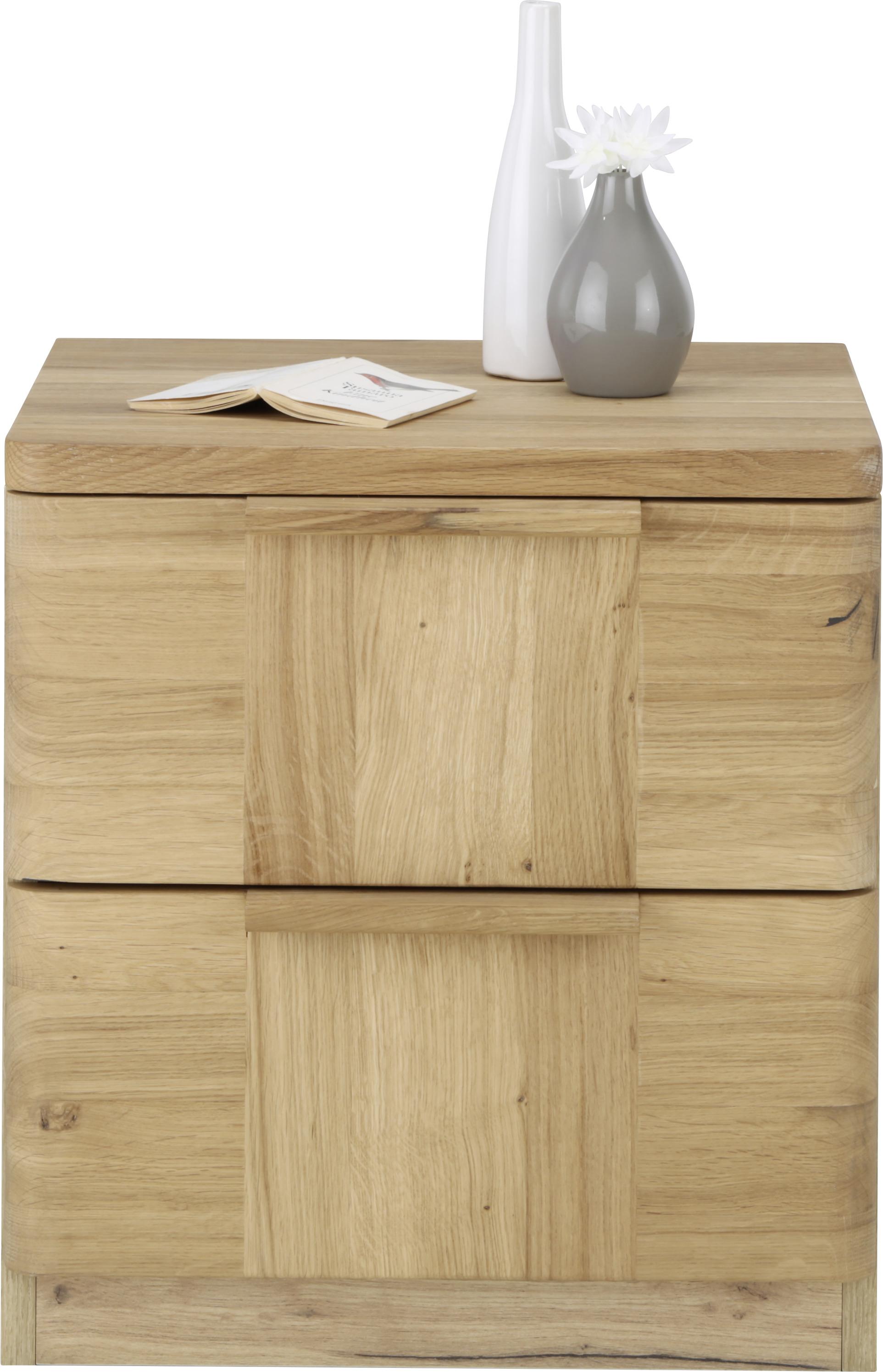 Nachtkästchen in Eichefarben - Eichefarben, KONVENTIONELL, Holz (45/48,5/40cm) - ecoTree