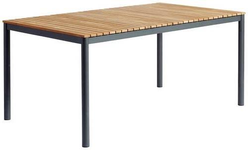 Gartentisch Mood Teakholz/Anthrazit - Anthrazit/Teakfarben, KONVENTIONELL, Holz/Metall (167,5/100/74cm) - Gardenson