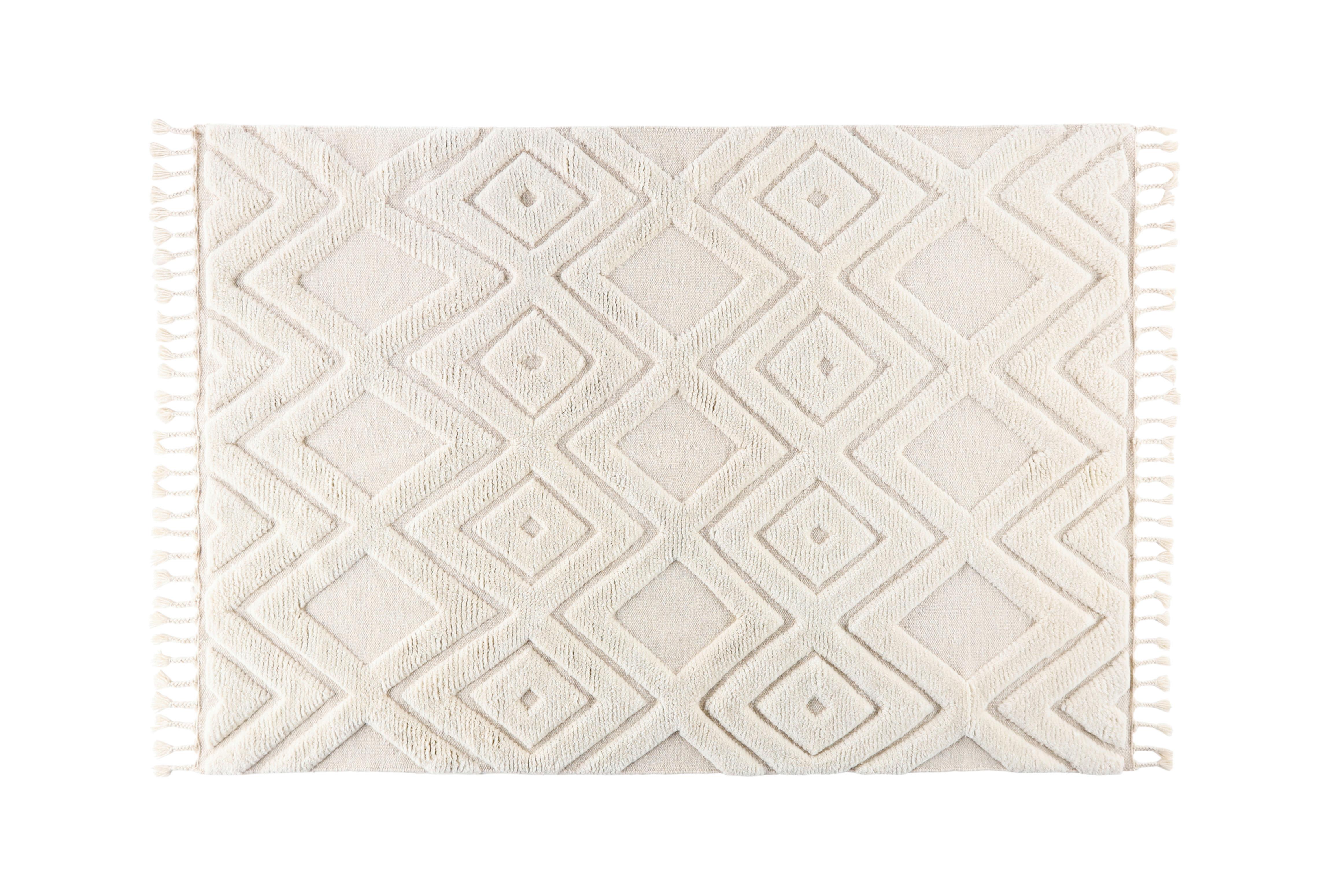 FLACHWEBETEPPICH DAHLIA - Weiß, LIFESTYLE, Textil (300/400cm) - P & B