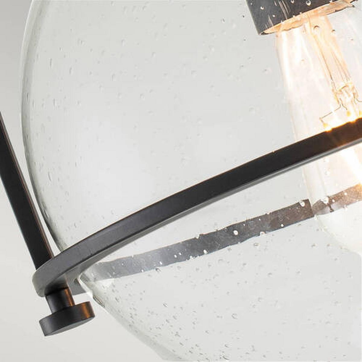 Stropna Svjetiljka Somerset - crna, Design, staklo/metal (28.2/31.8cm) - Elstead Lighting