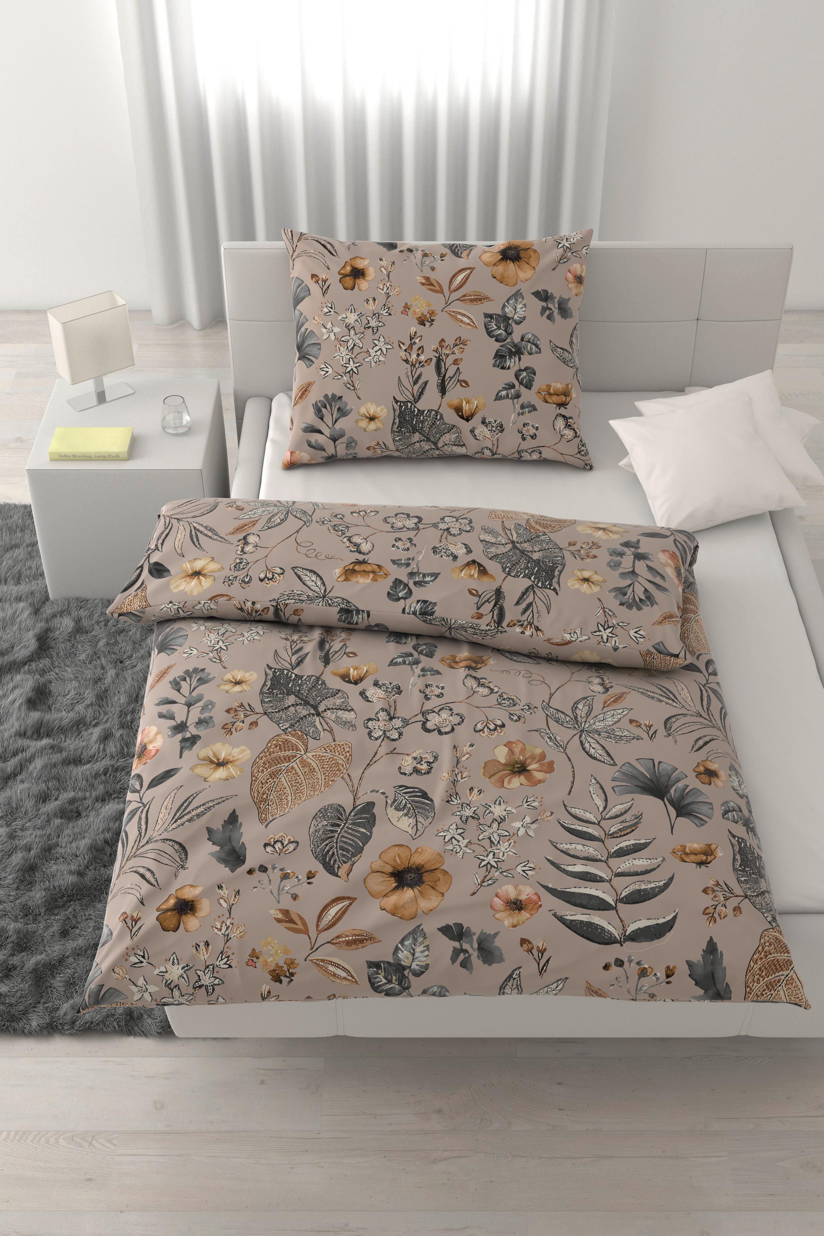 Bettwäsche Patlas Beige ca. 140x200cm - Beige, MODERN, Textil (140/200cm) - Mömax