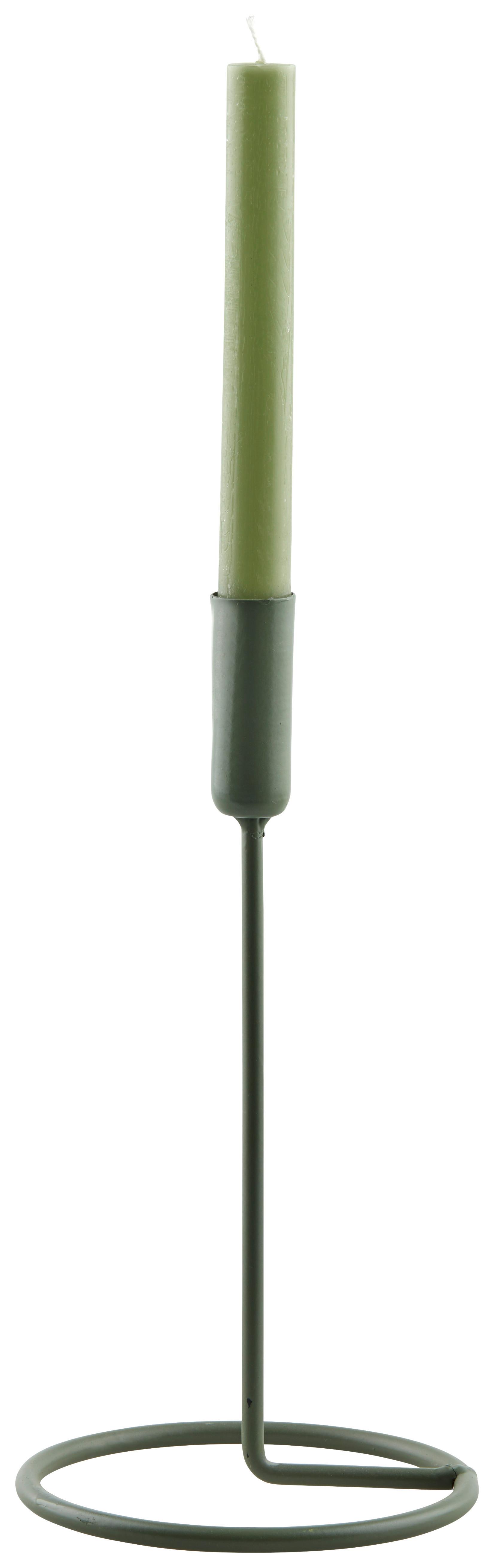 Gyertyatartó Nerol - zöld, Modern, fém (12.5/25cm) - Modern Living