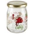 Einmachglas Sauce mit buntem Design - Transparent/Rot, Glas (9/12,1cm) - Mömax modern living Einmachglas Sauce mit buntem Design - Transparent/Rot, Glas (9/12,1cm) - Mömax modern living