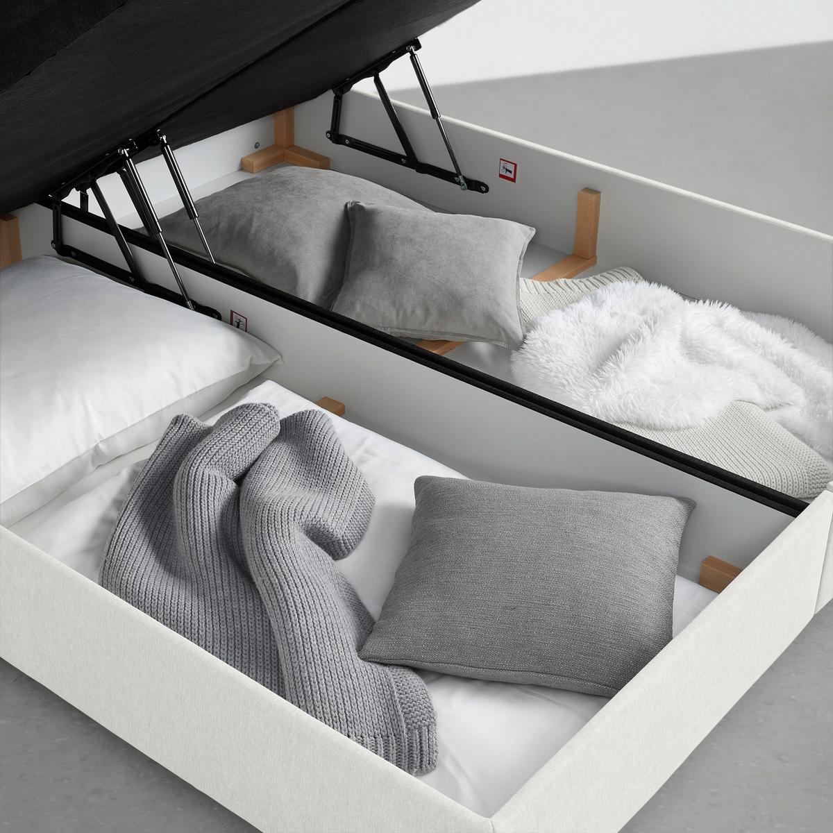 Box Krevet Maya D - crna/krem, Konvencionalno, drvni materijal/drvo (180/200cm) - Modern Living