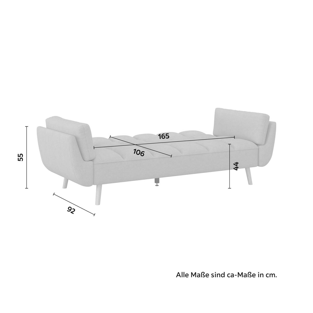 Kanapéágy Cora - barna, Modern, textil/fa (214/92/81cm) - Bessagi Home