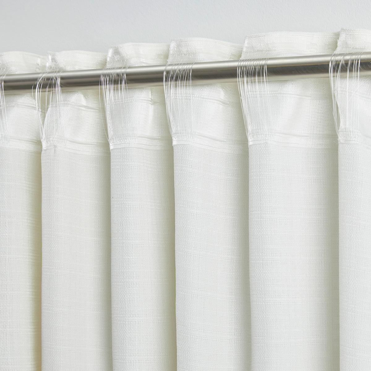 Fertigvorhang Leo In Weiss Ca. 140x255cm - Naturfarben, Textil (135/255cm) - Premium Living