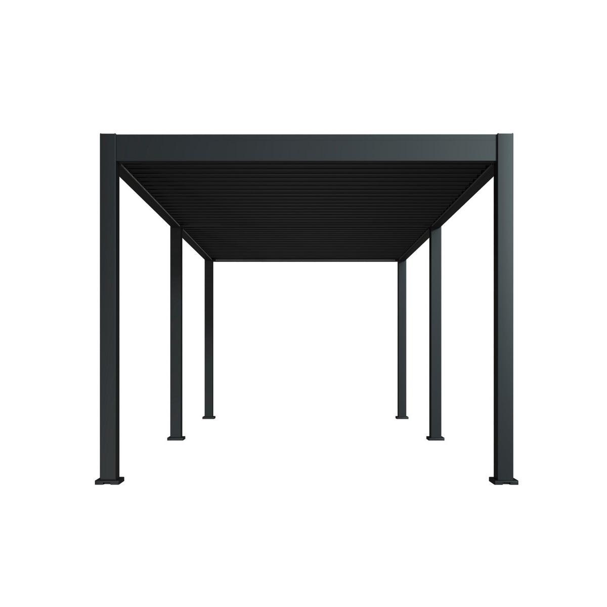 PERGOLA DELUXE 3X6M ANTHRAZIT - Anthrazit, Basics, Metall (600/255/300cm) - Gardenson