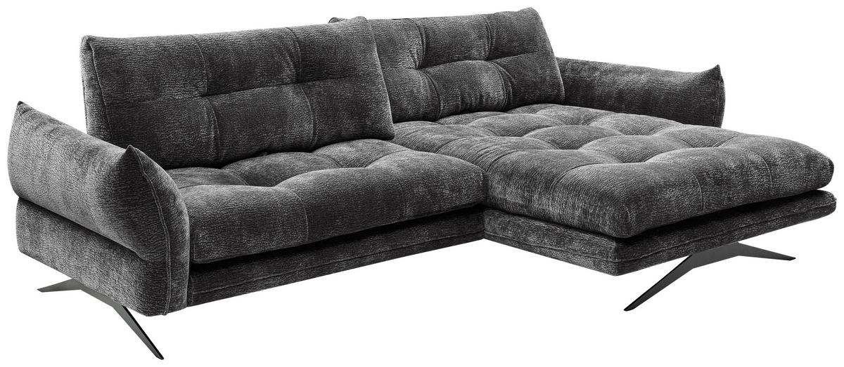 Coltar BAXTER - gri închis, Modern, textil (280/68-87/177cm) - Premium Living