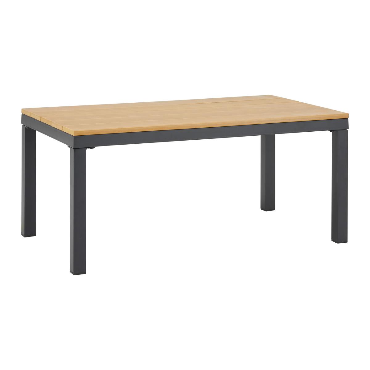 KOMPLET MEBLI TARASOWYCH ARIANNA - czarny, Modern, tworzywo sztuczne/metal (120/70/72cm) - Bessagi Garden