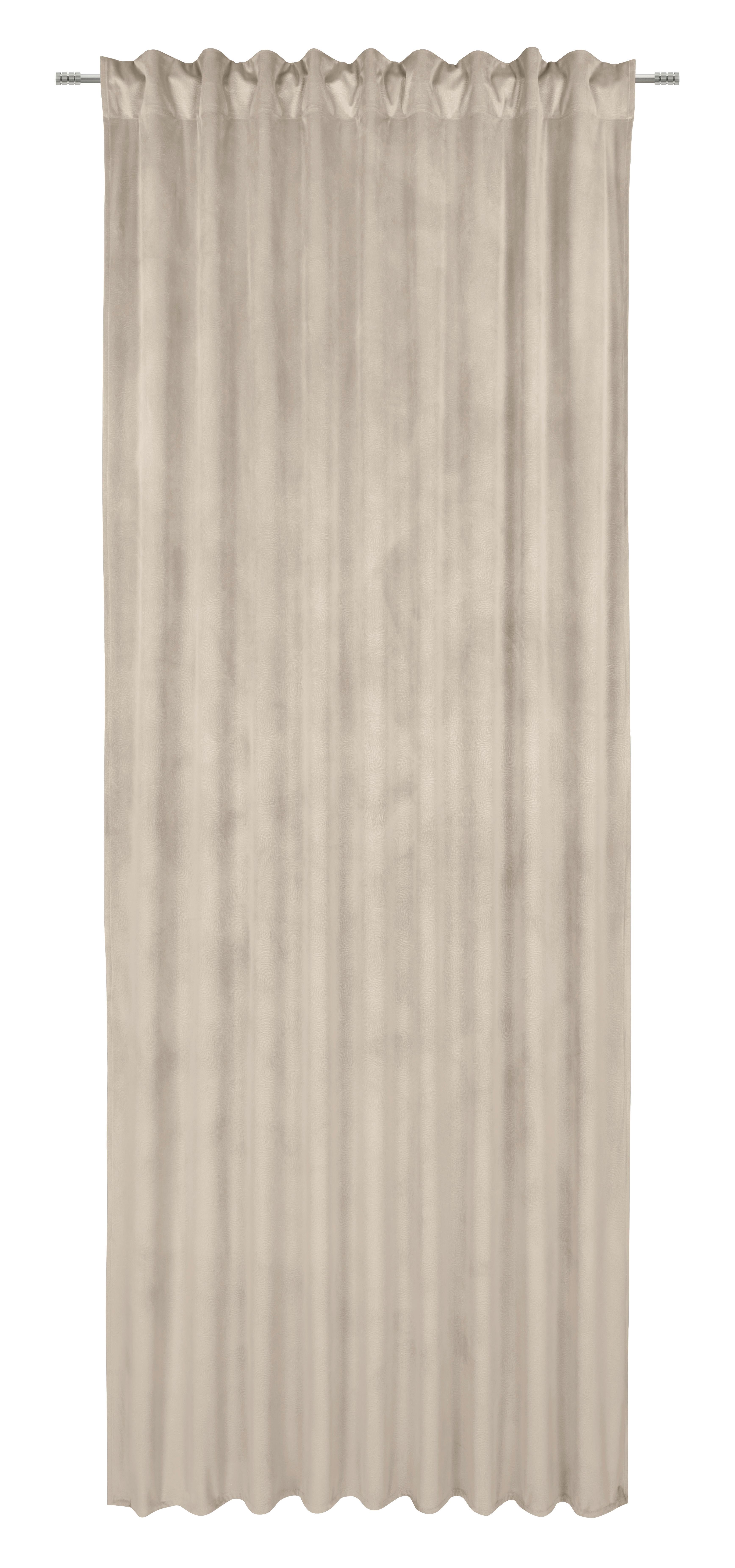 GARDINLÄNGD BIANCA - ljusgrå, Klassisk, textil (140/245cm) - Modern Living