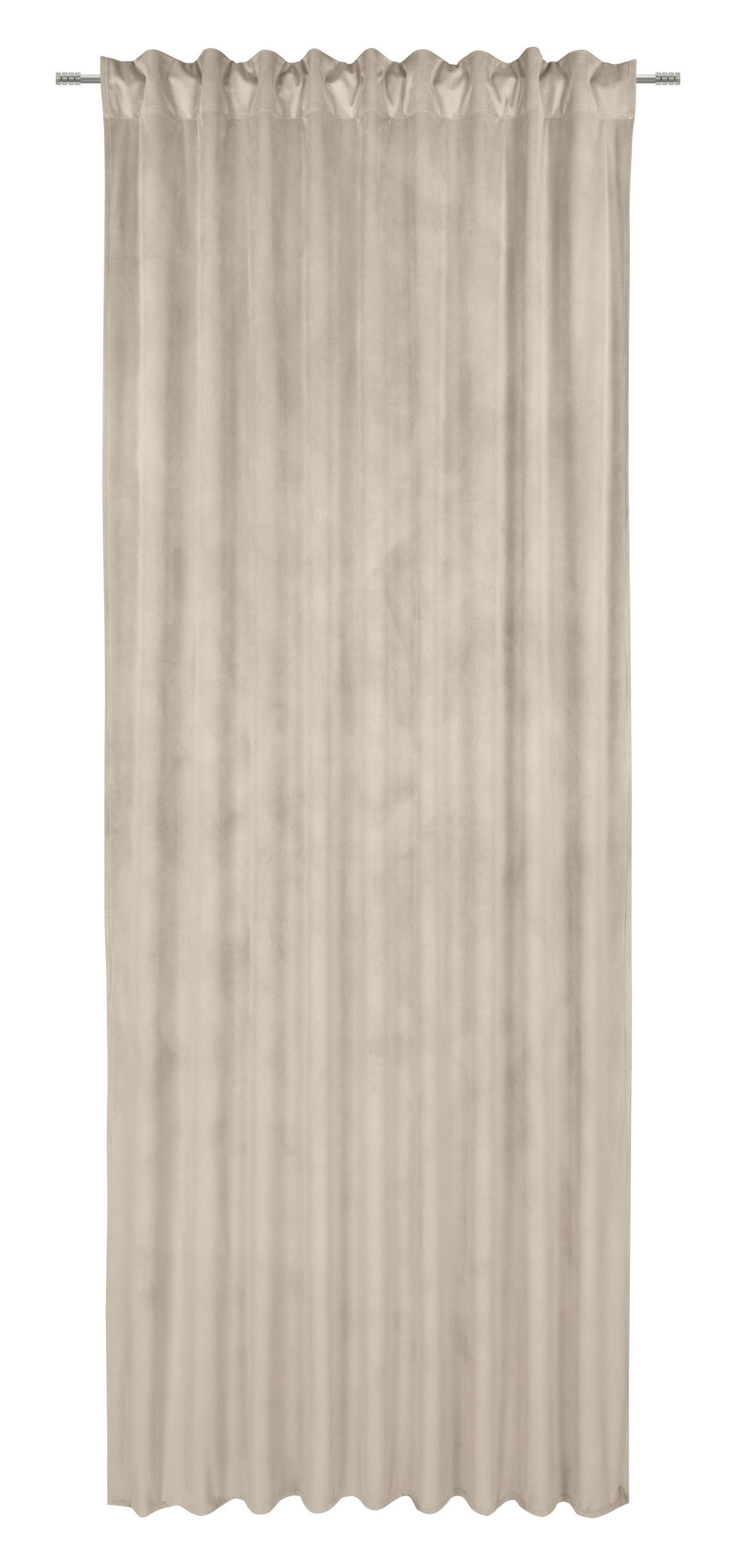 Fertigvorhang Bianca Hellgrau ca. 140x245cm - Hellgrau, KONVENTIONELL, Textil (140/245cm) - Modern Living