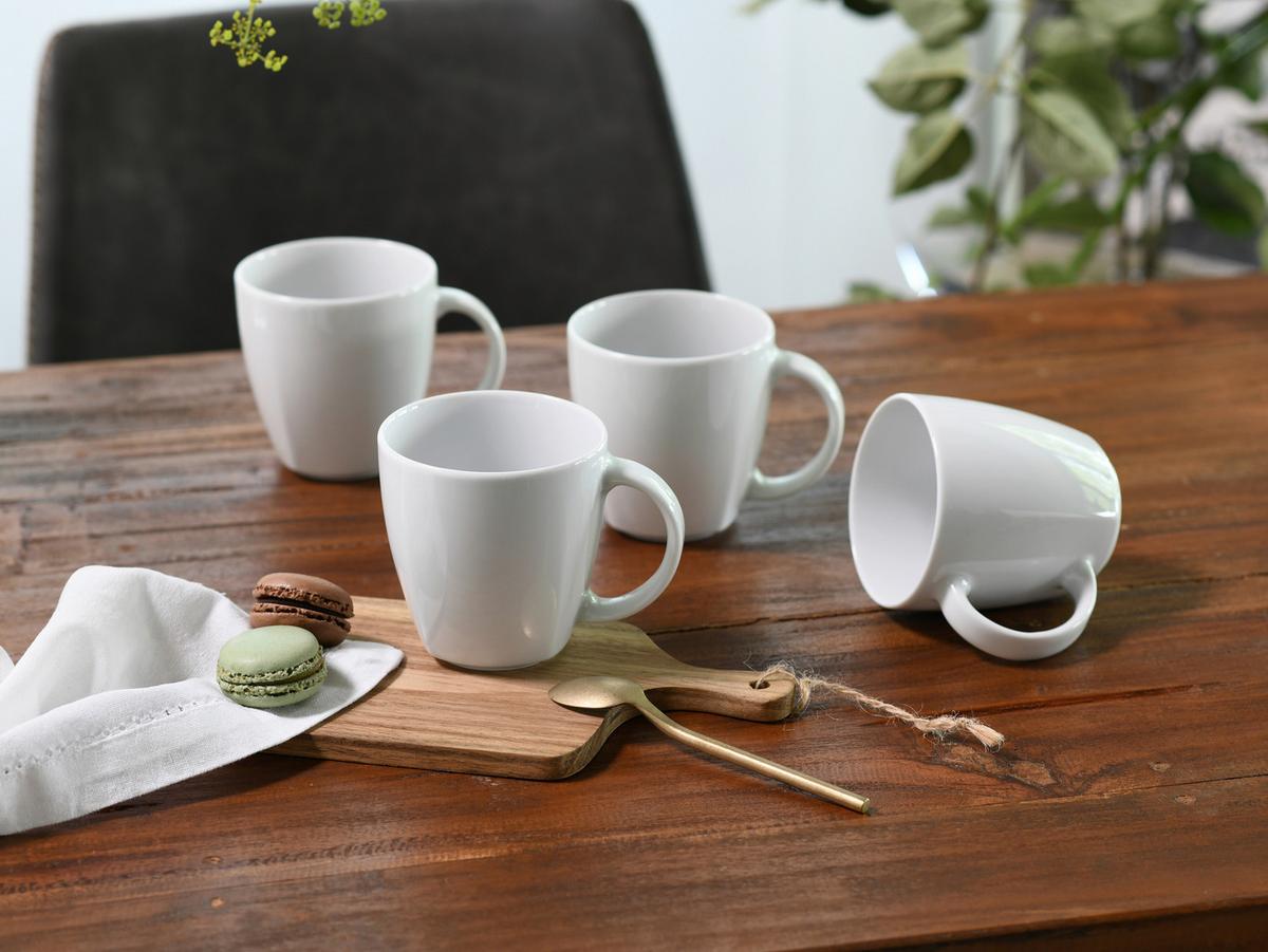 Set Skodelic Victoria, 6-Delni - bela, Basics, keramika (300ml) - Creatable