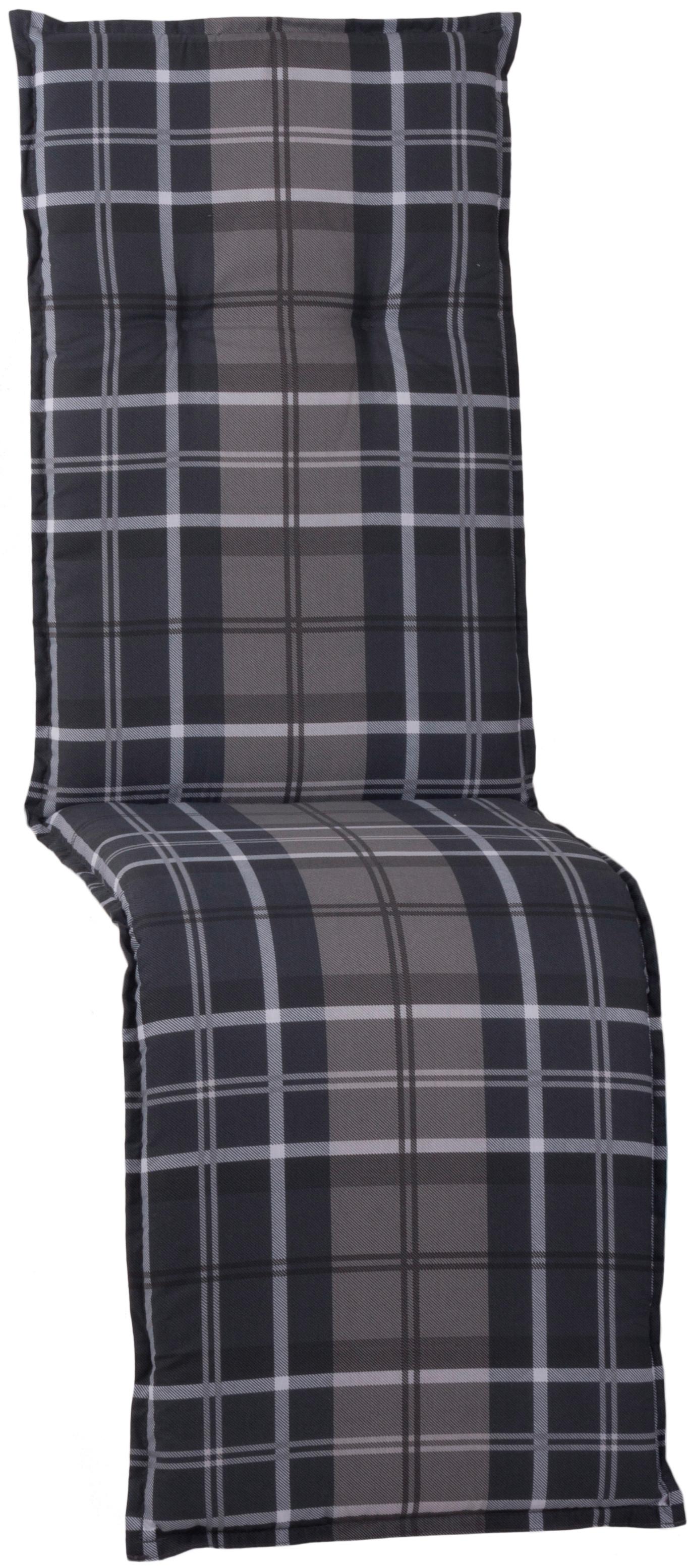 Relaxsesselauflage Beckley ca. 171x50 cm Anthrazit/Grau - Anthrazit/Grau, Design, Textil (171/50/6cm) - Gardenson