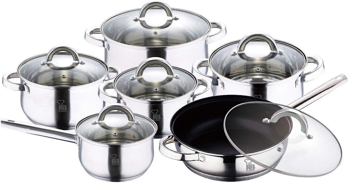 KOCHTOPFSET MURAT - Klar/Silberfarben, KONVENTIONELL, Glas/Metall - Mömax