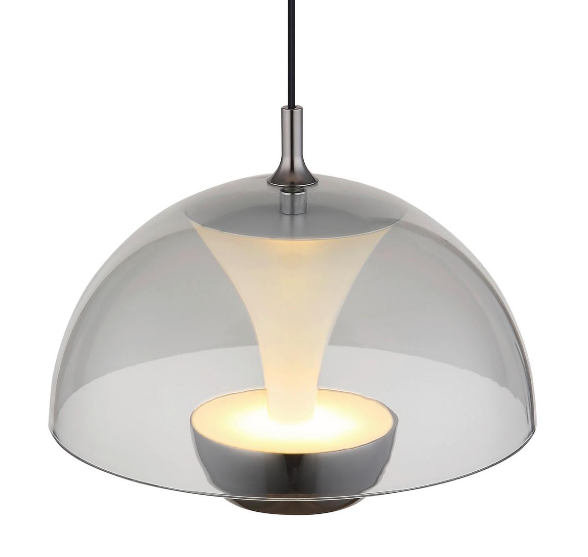 Viseča Led-svetilka 16022 - črna, Design, kovina/umetna masa (23/120cm) - Globo