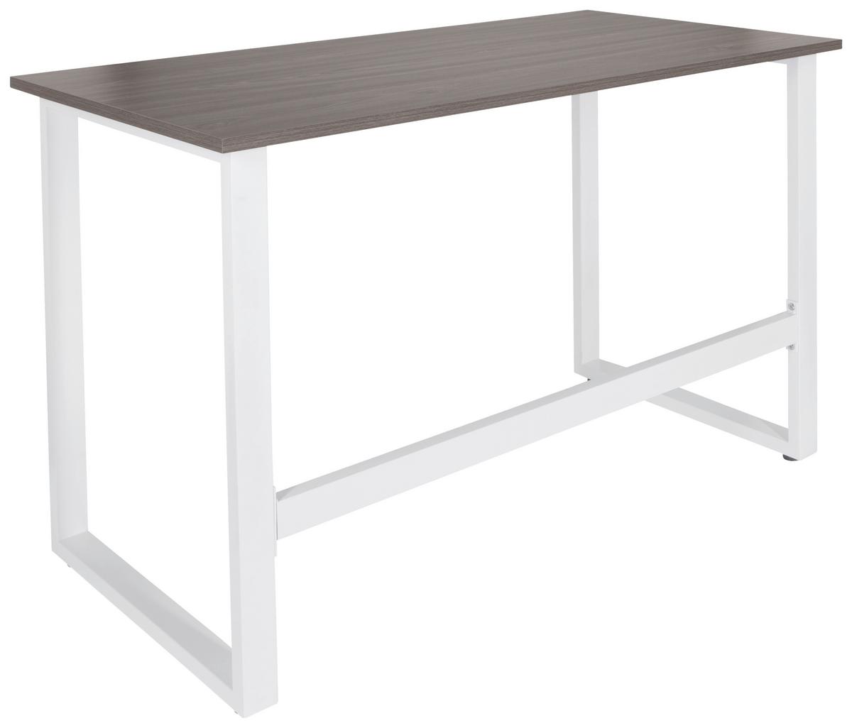 Pisalna Miza Workspace Light I, Siva, Bela - siva/bela, Basics, kovina/leseni material (120/60/76cm) - MID.YOU