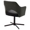 STOL MED ARMSTÖD VALLETTA - svart/antracit, Klassisk, metall/textil (61/85/60cm) - Premium Living