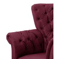 Fotelja Cupido - crvena/crna, Design, tekstil/drvo (96/112/86cm) - Mömax