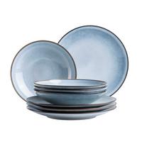 TAFELSERVICE 935607 SMOKYS TAFELSERVICE - Blau, Basics, Keramik - Mäser