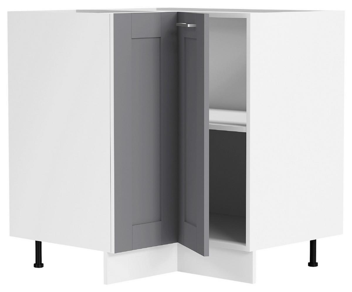 ECKUNTERSCHRANK COLURA - Weiss/Anthrazit, Trend, Holzwerkstoff/Kunststoff (76/82/76cm) - MID.YOU